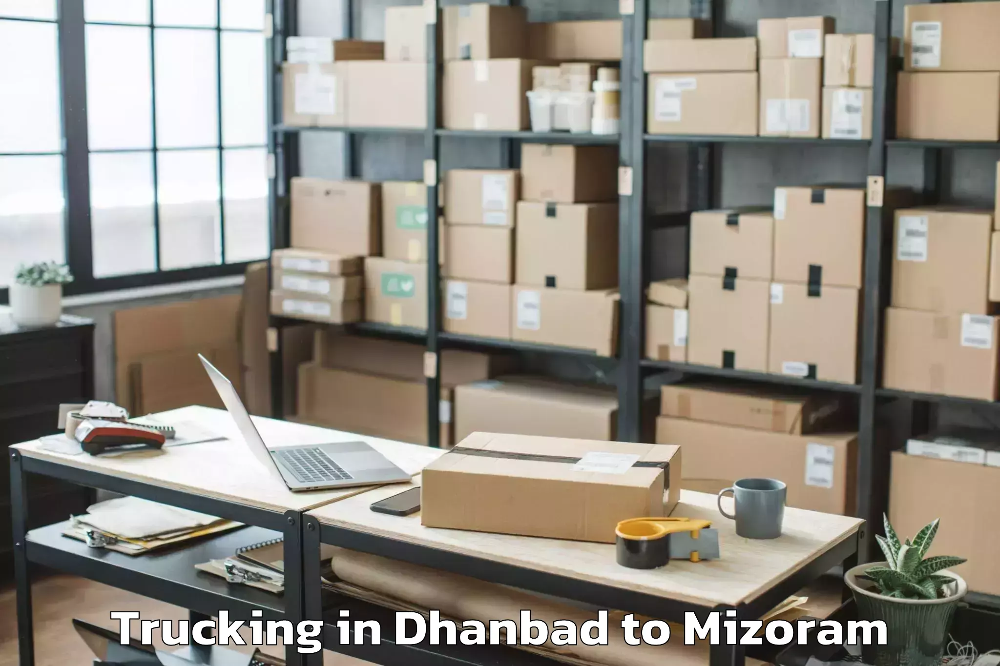 Easy Dhanbad to Bilkhawthlir Trucking Booking